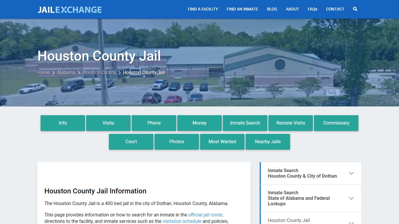 Houston County Jail, AL Inmate Search, Information